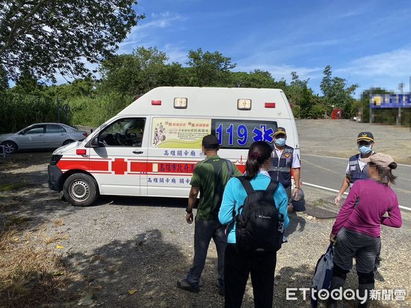 ▲▼今早在田寮區的山路，又有3名民眾被蜜蜂螫傷事件，所幸，均意識清楚，無生命危險。。（圖／記者吳世龍翻攝）