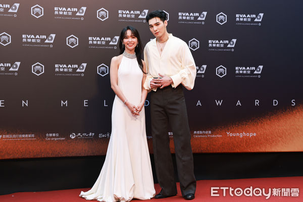 ▲▼第36屆金曲獎星光大道-陳明珠、黃偉晉。（圖／記者周宸亘攝）