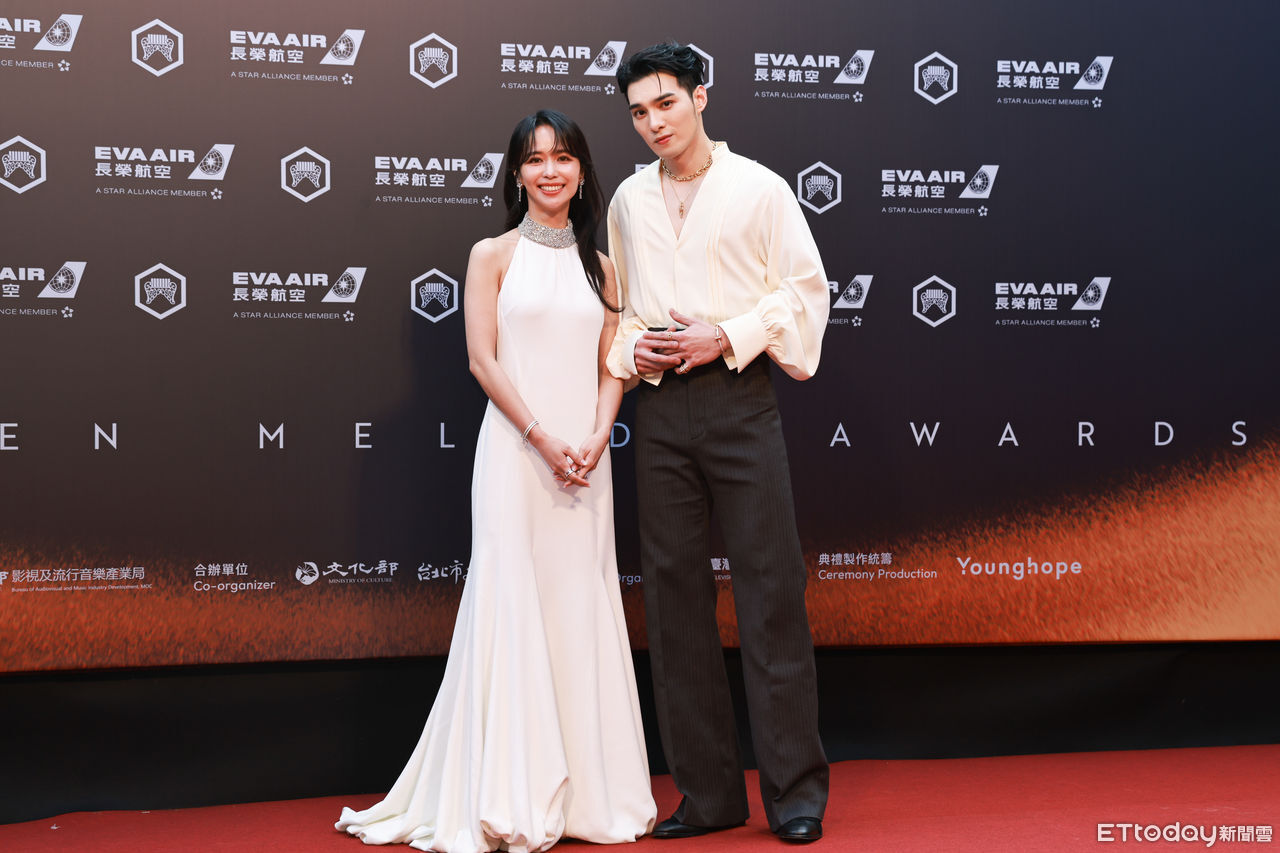 ▲▼第36屆金曲獎星光大道-陳明珠、黃偉晉。（圖／記者周宸亘攝）