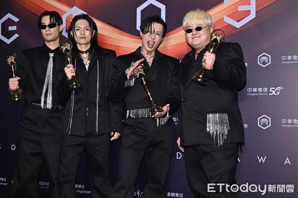 ▲▼第36屆金曲獎頒獎典禮最佳樂團獎，TRASH（頤原、博文、魁剛、阿夜）／幸福的末班車。（圖／記者林敬旻攝）