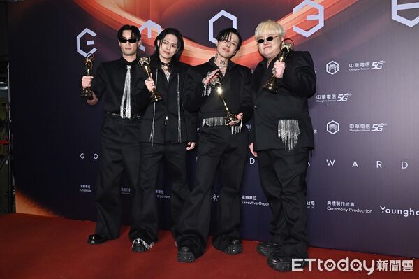 ▲▼第36屆金曲獎頒獎典禮最佳樂團獎，TRASH（頤原、博文、魁剛、阿夜）／幸福的末班車。（圖／記者林敬旻攝）