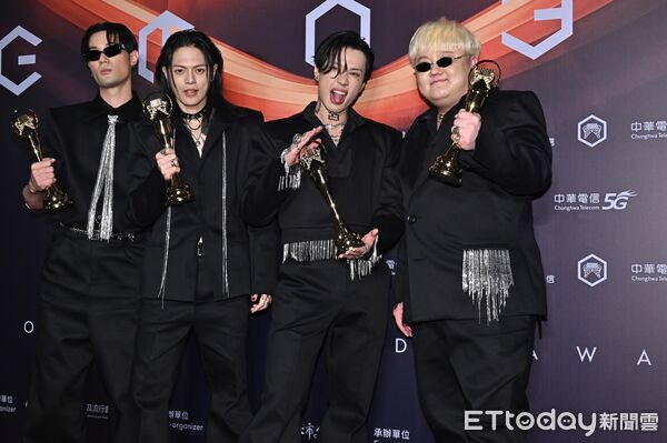 ▲▼第36屆金曲獎頒獎典禮最佳樂團獎，TRASH（頤原、博文、魁剛、阿夜）／幸福的末班車。（圖／記者林敬旻攝）
