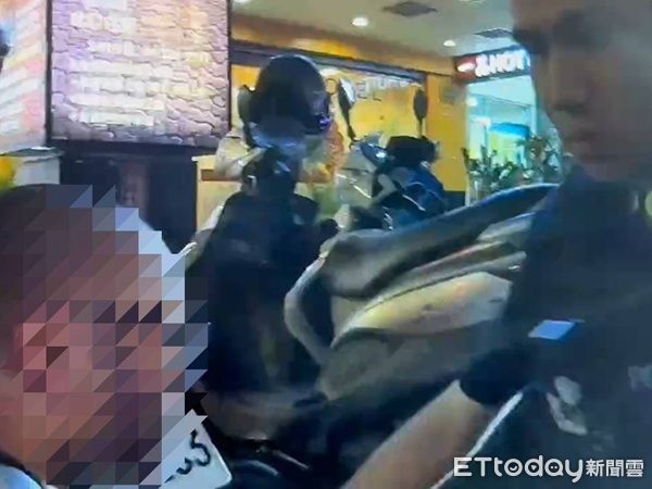 ▲▼蔡男逃跑時不慎跌倒被警員自後壓制，並與支援警力將其逮捕歸案。（圖／桃園警分局提供）