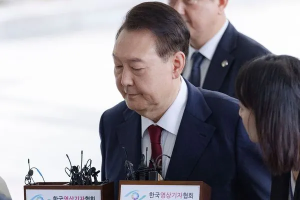 ▲▼南韓前總統尹錫悅28日接受特檢傳喚偵訊。（圖／達志影像）