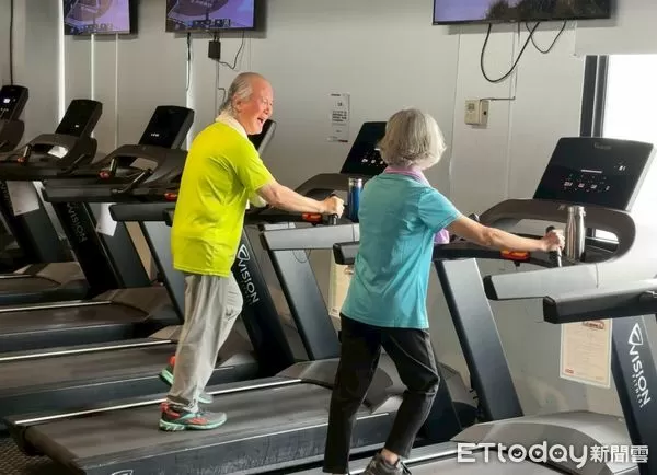 ▲運動,健身房,跑步機,老人運動,銀髮健身。（圖／記者許宥孺翻攝）