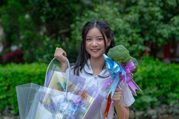 ▲于卉喬升大學，順利考上心中第一志願。（圖／光意娛樂提供）