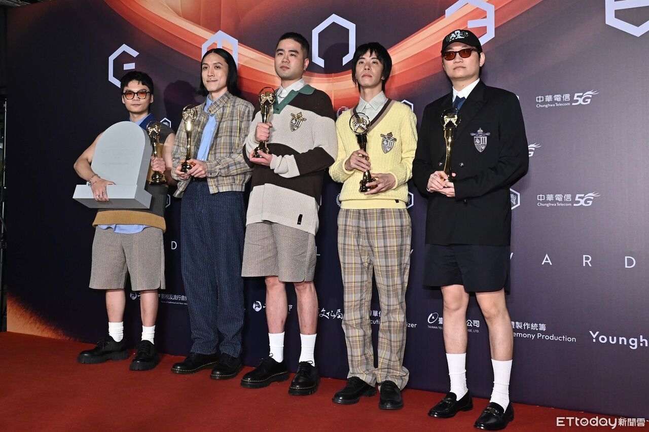 ▲第36屆金曲獎頒獎典禮最佳演唱錄音專輯獎，AAA 落日飛車。（圖／記者李毓康攝）