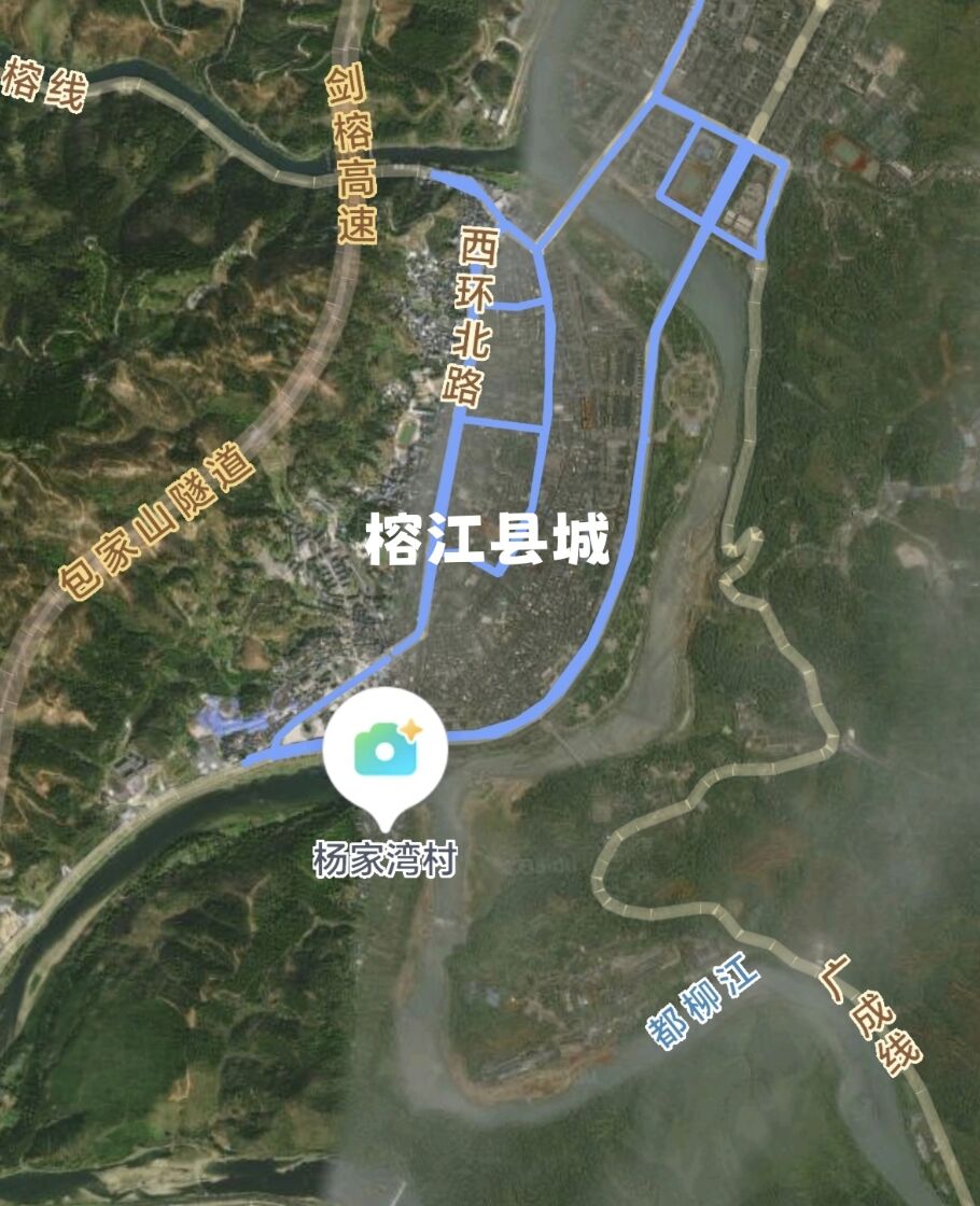 ▲榕江縣的特殊地理位置。（圖／翻攝瀟湘晨報）