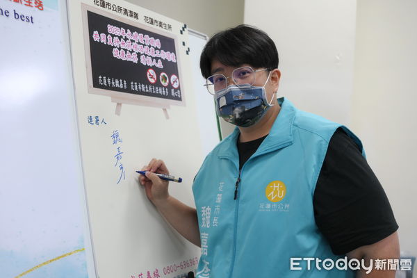 ▲▼花蓮市清潔隊推動無菸職場，隊員中已有10人戒菸成功。（圖／花蓮市公所提供，下同）