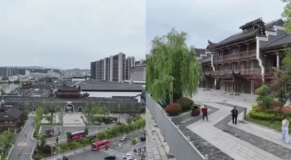 ▲▼張家界百億打造大庸古城！每年虧10億「只有停車場賺錢」。（圖／翻攝央視）