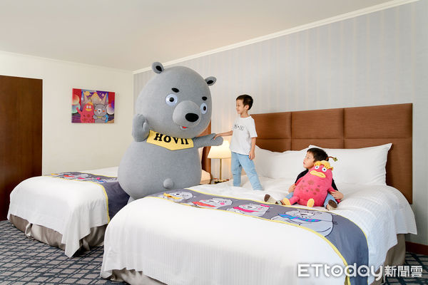 ▲高雄福華飯店推出衛武營花露露童樂節親子主題房,邀請大小朋友玩樂一夏。（圖／高雄福華飯店提供）