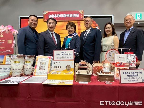 ▲台南市長黃偉哲與仙台市長郡和子聯袂出席締盟20週年紀念儀式，現場氣氛溫馨感人。（記者林東良翻攝，下同）