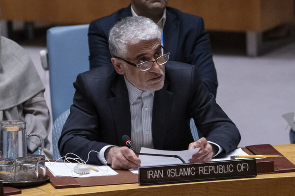 ▲▼伊朗駐聯合國大使伊拉瓦尼（Amir Saeid Iravani）。（圖／達志影像／美聯社）