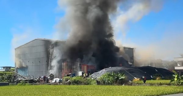 ▲▼宜蘭五結鄉福和二路一間大型碾米工廠大火。（圖／擷取自《宜蘭知識+》）。