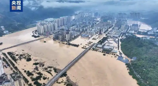 ▲榕江三天降46個西湖。（圖／翻攝自微博）