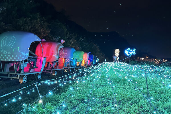▲新北「深澳鐵道自行車」7月1日至8月31日期間，每日加開7班星光班次。（圖／新北市觀旅局提供）