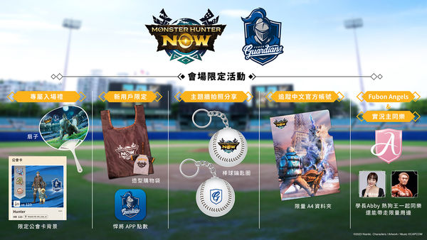 ▲▼富邦悍將「熱力製造所」7月12、13日登場 《Monster Hunter Now》再臨新莊。（圖／富邦悍將提供）