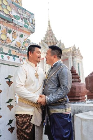 Ben和Winsen今年3月在泰國曼谷一所地區辦公室登記結婚。（Ben提供）