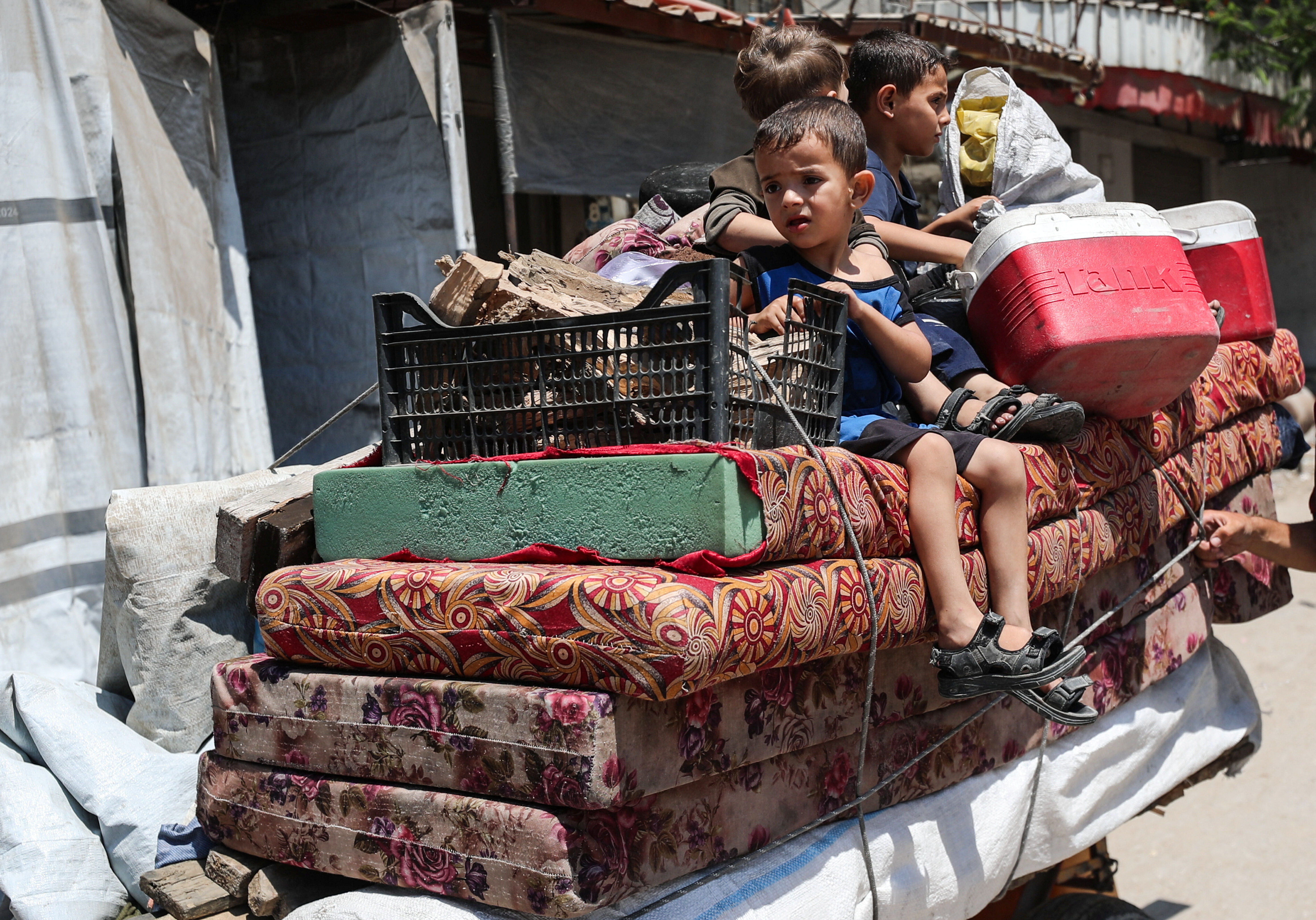 ▲▼ 以色列呼籲加薩市居民撤離。（圖／路透）