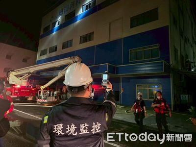 台南安南區科技廠火警延燒三樓倉儲區 毒化物未洩漏無人傷亡