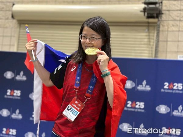 ▲苗栗縣消防局隊員黃雅慧，在今年世界警察消防運動會中，桌球項目勇奪2金1銀佳績。（圖／記者楊永盛翻攝）