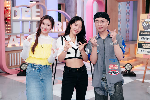 ▲Solar頌樂(左起)、Sandy、潘若迪。（圖／東森綜合台）