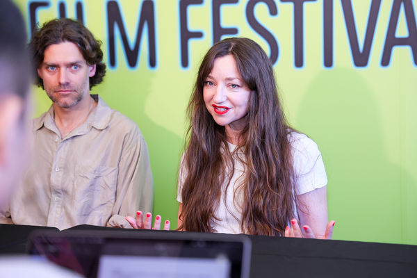 ▲《關於愛》兩位主演安德莉雅霍維格、塔優雅各布森來台參加北影。（圖／台北電影節提供）