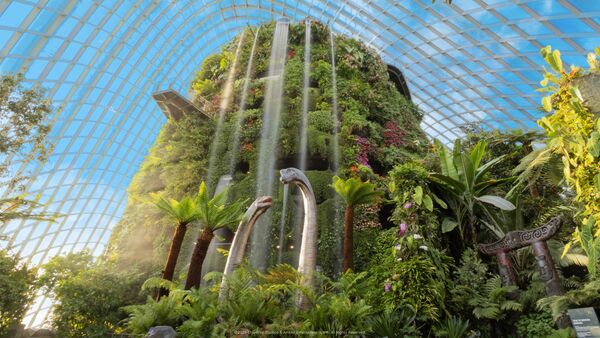 ▲新加坡海洋生態館,萬態野生動物世界亞洲雨林探險園,濱海灣花園《侏羅紀世界：體驗》 ,新加坡摩天輪。（圖／新加坡旅遊局提供）