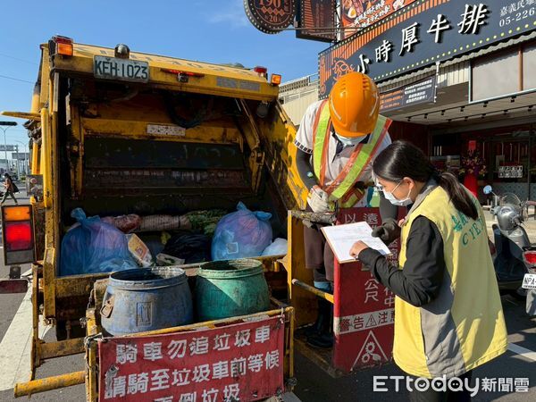 ▲▼ 垃圾分類不確實致車輛退運　環保局啟動「跟車稽查」盼改善亂象   。（圖／嘉義縣政府提供）