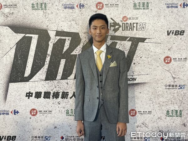 ▲中職選秀，鍾亦恩。（圖／記者楊舒帆攝）