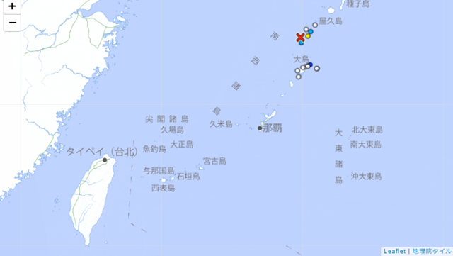 ▲▼6月30日傍晚6時33分,鹿兒島縣十島村的惡石島發生芮氏規模5.1、震源深度約30公里的地震,震度5弱並出現強烈搖晃。(圖/翻攝日本氣象廳)