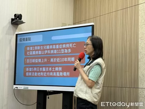 ▲▼疾管署疫情中心副主任李佳琳說明最新疫情。（圖／記者洪巧藍攝）
