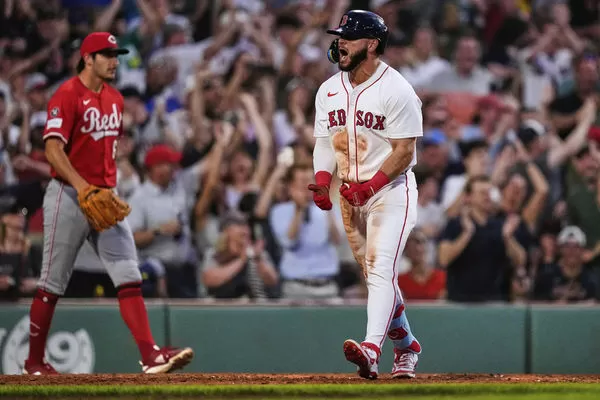 ▲阿布瑞尤（Wilyer Abreu）單場敲出一支場內全壘打和滿貫砲，寫下大聯盟罕見紀錄。（圖／達志影像／美聯社）