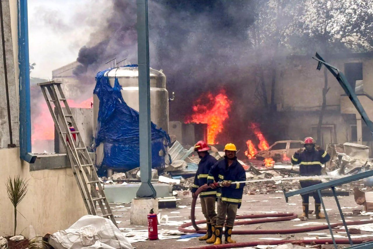 ▲印度工廠大火。（圖／翻攝X，下同）