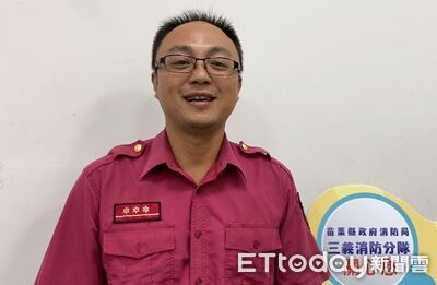 苗栗勇消台中休假遇香客倒地　CPR+AED黃金時間救回一命