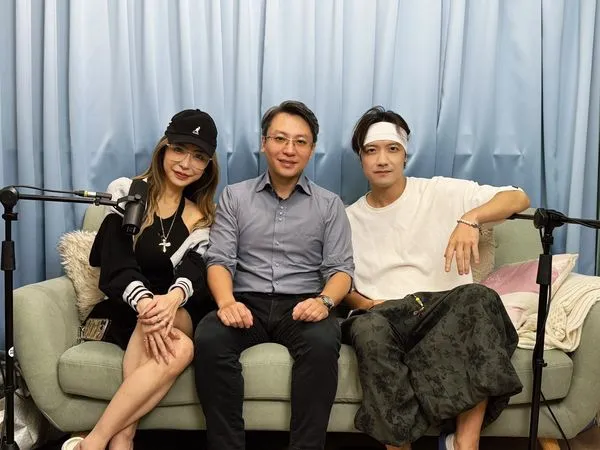 ▲朴智雨(右起)與律師林哲健跟雪碧。（圖／朴智雨提供）