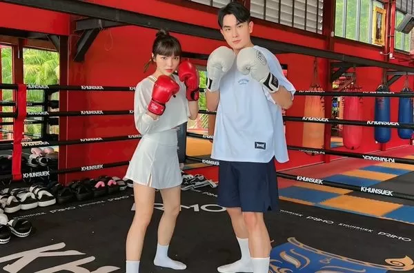 ▲何美與陳謙文挑戰擂台賽。（圖／三立提供）