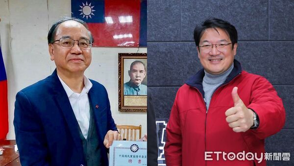 ▲基隆市政府前民政處長張淵翔（右）、國民黨基隆市黨部前主委吳國勝（左）。（圖／記者郭世賢翻攝）