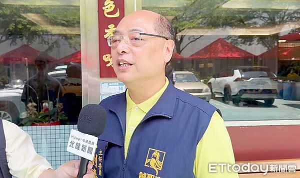 ▲桃園市蘆竹區誠聖宮即日起舉辦2025關公文化節系列活動，主委劉勝全說明活動內容。（圖／記者沈繼昌攝）