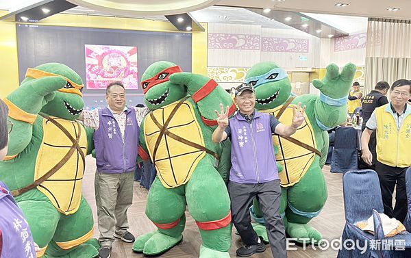 ▲桃園市蘆竹區誠聖宮即日起舉辦2025關公文化節系列活動，邀請北港朝天宮冠軍真人藝閣攜手忍者龜小巴等現場演出。（圖／記者沈繼昌攝）
