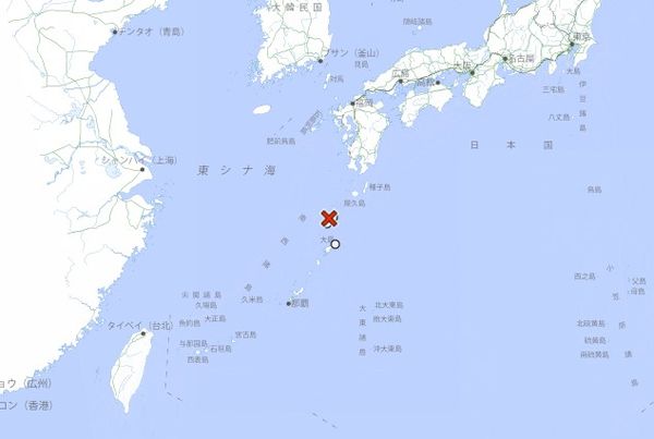 ▲▼快訊／鹿兒島惡石島發生規模4.3地震　最大震度4級。（圖／氣象廳）