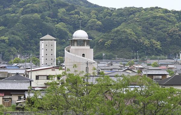 ▲▼防災南海海槽大地震，日本海嘯避難塔、大型防災設施。（圖／達志影像／美聯社）