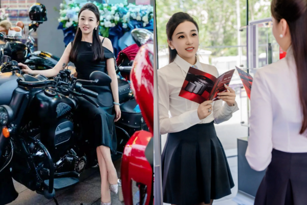 ▲▼青島保時捷美女業務又拿下銷冠。（圖／翻攝自小紅書）