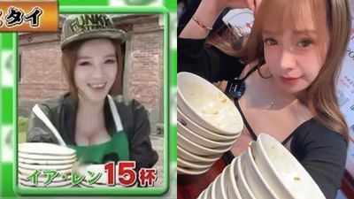 半脫妹代表台灣出賽大胃王慘敗爆紅　隔11年再戰滷肉飯刷新紀錄