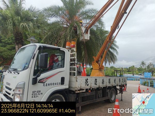 ▲▼花蓮縣政府成立景觀環境維護中心，維護縣內各觀光景點整潔衛生。（圖／花蓮縣政府提供，下同）