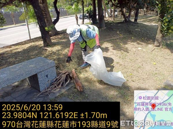 ▲▼花蓮縣政府成立景觀環境維護中心，維護縣內各觀光景點整潔衛生。（圖／花蓮縣政府提供，下同）