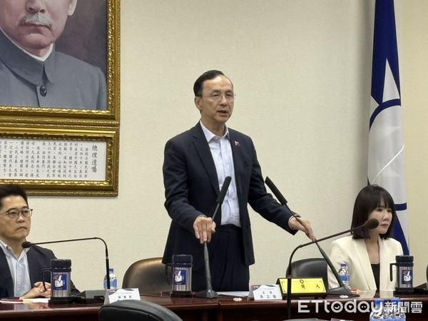 ▲▼國民黨主席朱立倫中常會致詞。（圖／記者鄭佩玟攝）