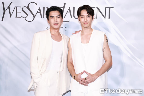 ▲▼  YSL《仲夏度假 VILLA》快閃店 開幕記者會-曾敬驊,曹佑寧。（圖／記者黃克翔攝）