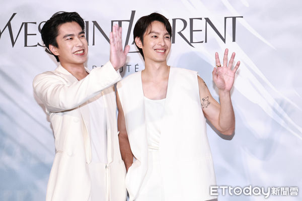 ▲▼  YSL《仲夏度假 VILLA》快閃店 開幕記者會-曾敬驊,曹佑寧。（圖／記者黃克翔攝）