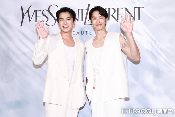 ▲▼  YSL《仲夏度假 VILLA》快閃店 開幕記者會-曾敬驊,曹佑寧。（圖／記者黃克翔攝）